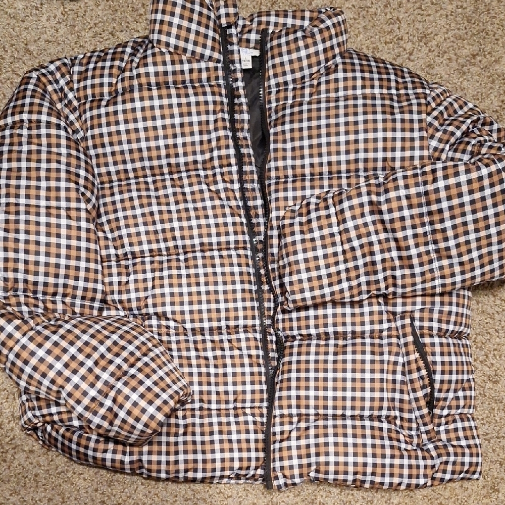Plaid Puffer Jacket
